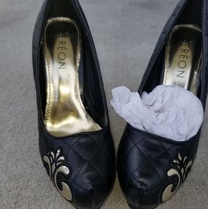 Dereon high heel shoes-White, black pair has sold